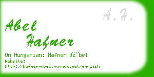 abel hafner business card